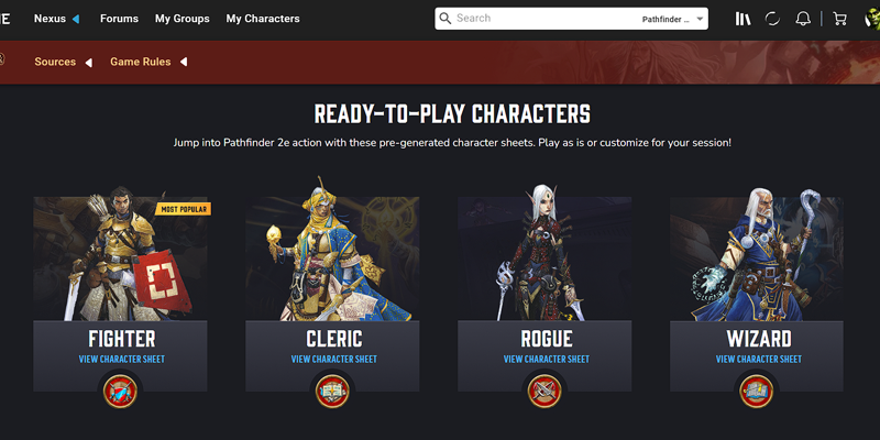 Iconic Ready-To-Play Characters